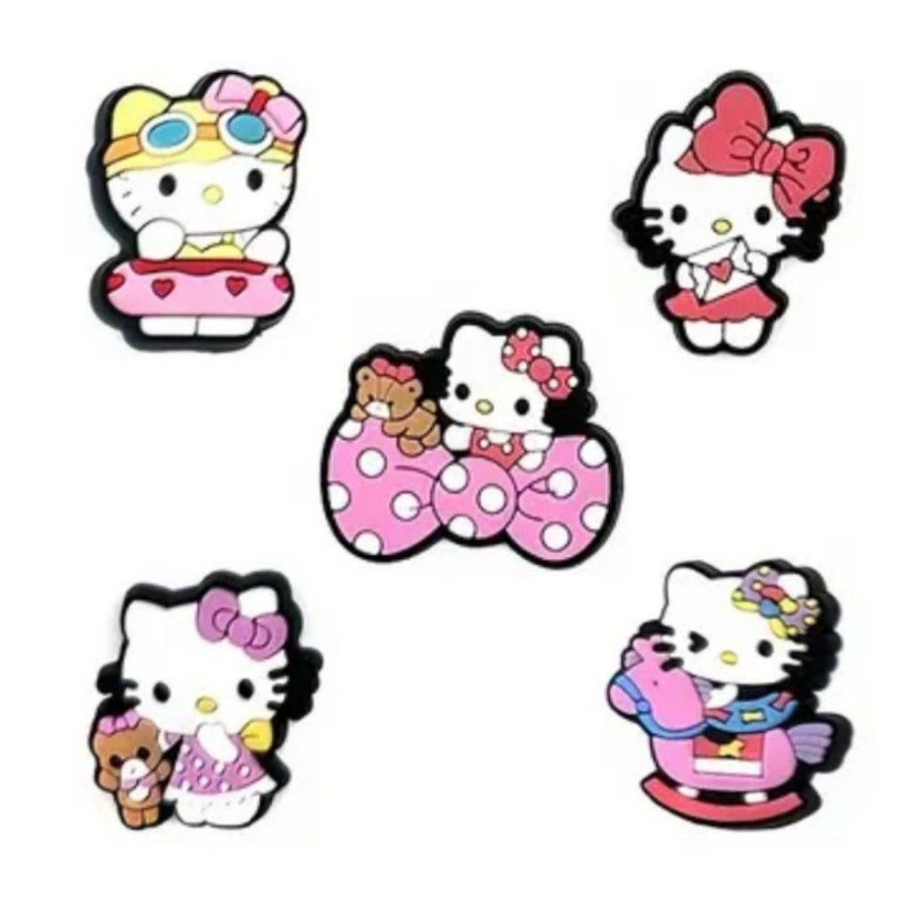 *NEW - 5 pcs* CUTE Sanrio Hello Kitty Shoe Charms for Your Crocs (Asst #10)